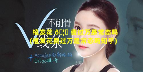 植发花 🦄 费过万是常态吗(植发花费过万是常态吗知乎)